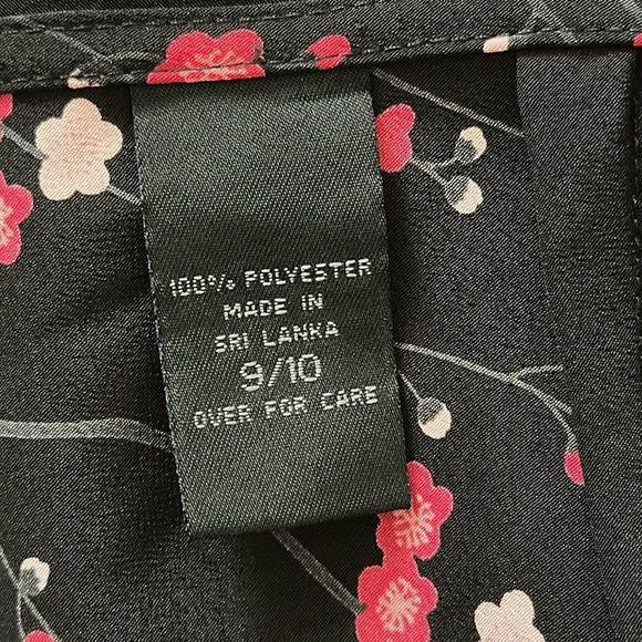 Vintage Express Y2K Floral Midi Skirt Side Zipper Fairy Whimsygoth 9/10 - Picture 8 of 11